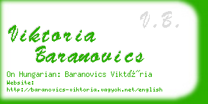 viktoria baranovics business card